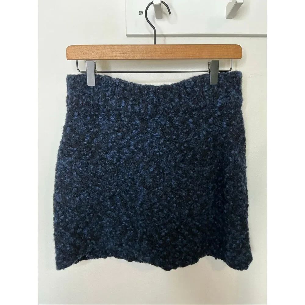See by Chloe Knit Skirt | Blue and Black in Medium